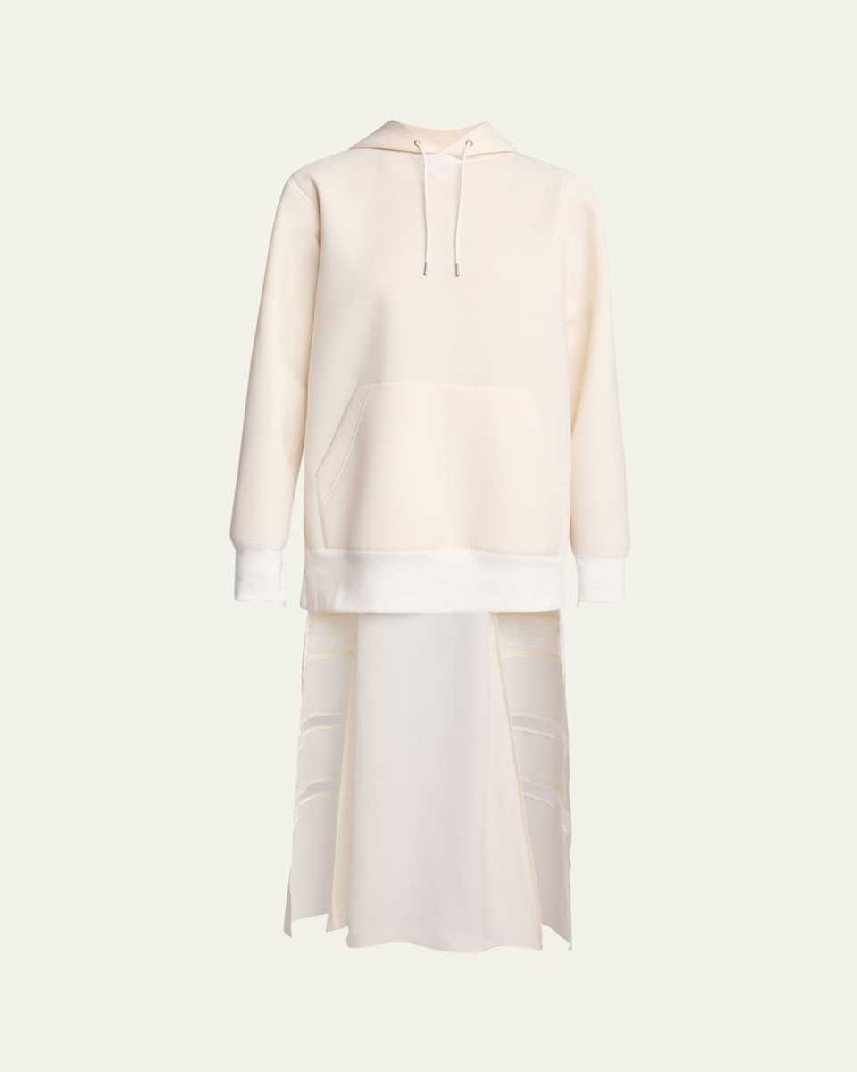 Hoodie Hybrid Sheer Dress
